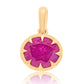 5.45 ct oval ruby pendant