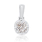 0.32 ct old mine cut diamond pendant