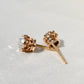 0.92 ct rose cut diamond stud earrings