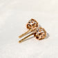 0.92 ct rose cut diamond stud earrings