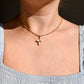 Art Nouveau freshwater pearl and enamel Gingko leaf pendant
