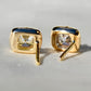 1.37 ct old mine cut diamond studs