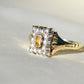 Antique Victorian citrine and seed pearl ring