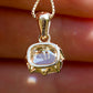 0.97 ct rose cut diamond pendant