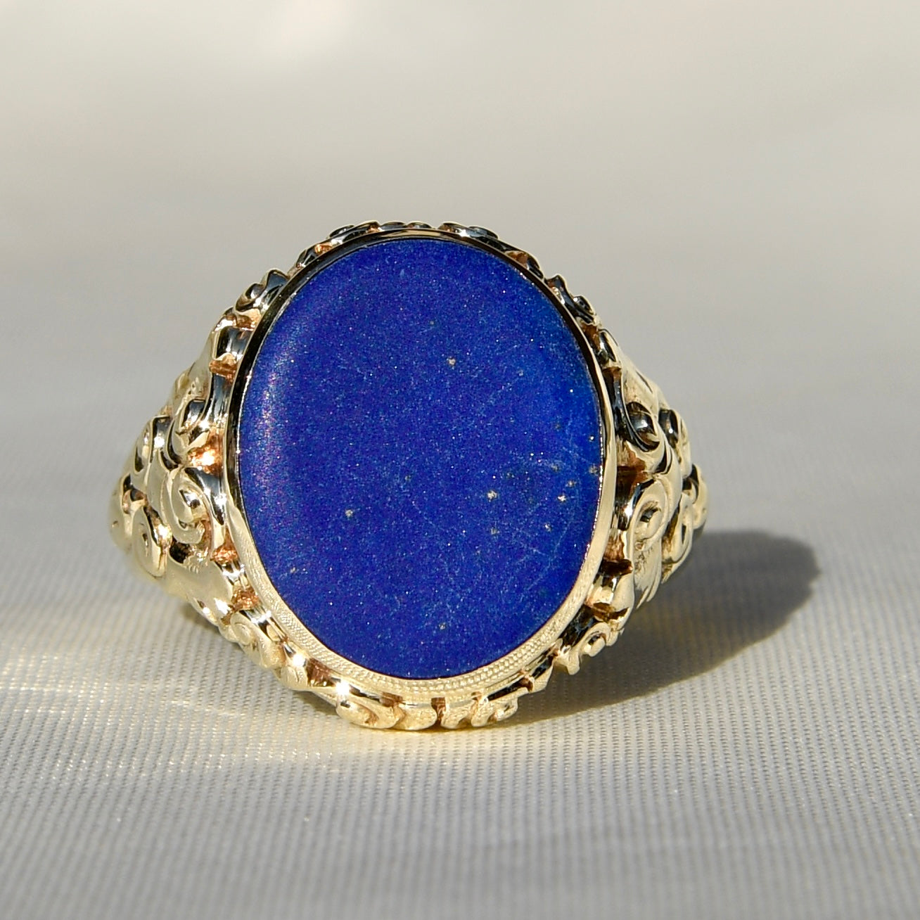 Antique Lapis Lazuli signet ring
