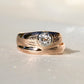 0.30 ct old European cut diamond snake ring