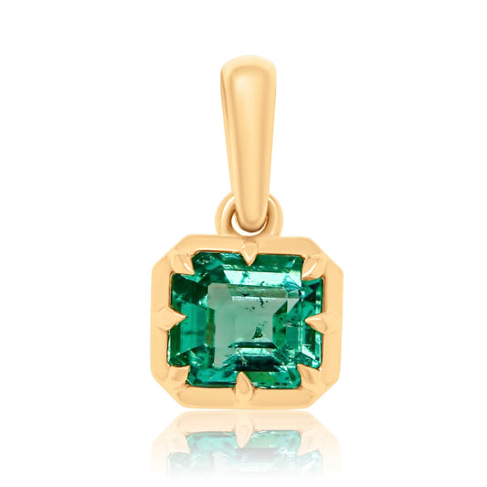 0.80 ct Colombian emerald pendant