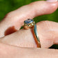 Antique 0.50 ct old mine cut diamond tourbillon ring