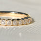 Installment 4/6 - 0.50 ct peruzzi cut diamond band ring