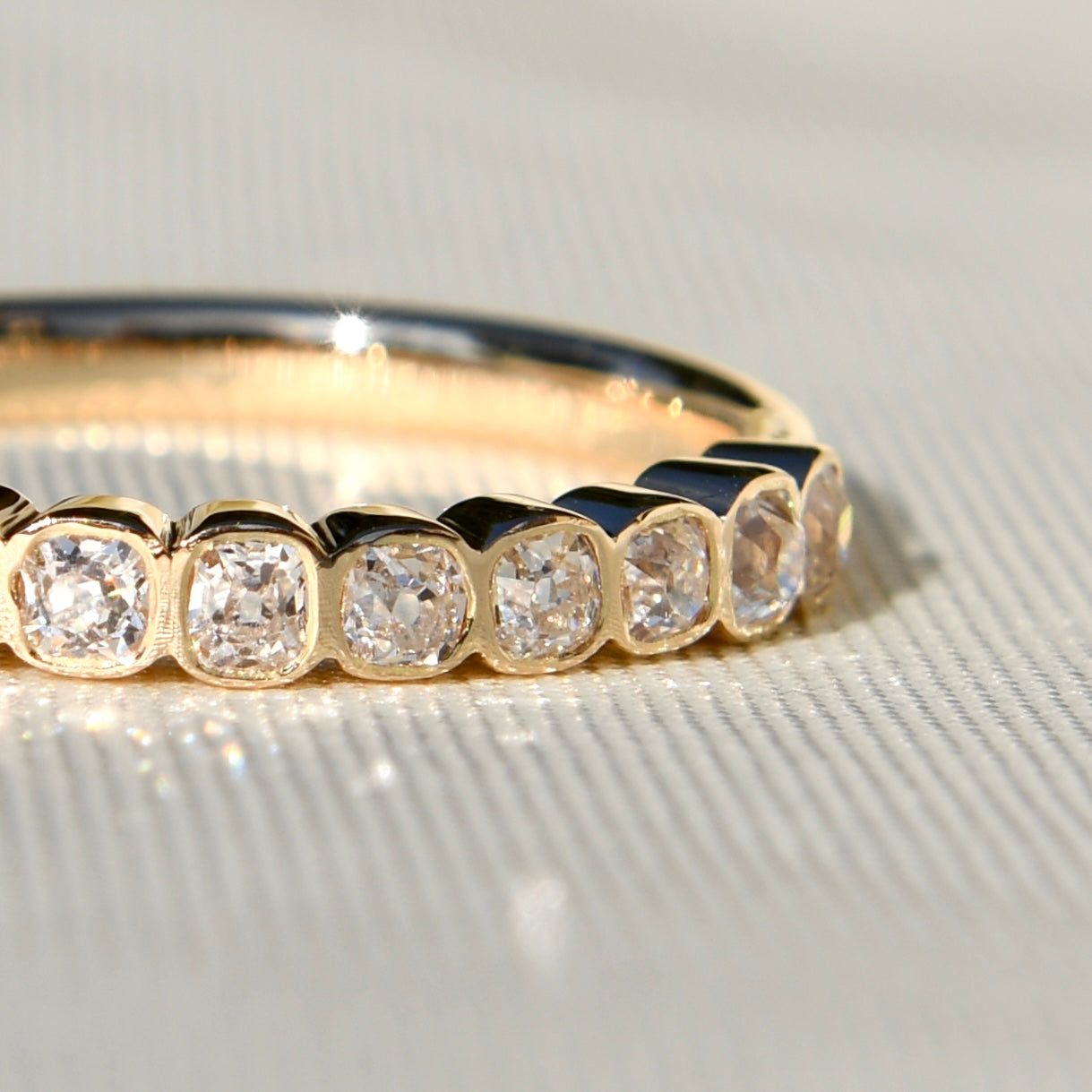 Installment 4/6 - 0.50 ct peruzzi cut diamond band ring