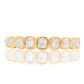 0.67 ct peruzzi cut diamond nine stone band ring