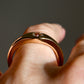 0.31 ct old European cut diamond solitaire band ring