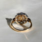 Antique Belle Époque natural pearl and 1.36 ct old European cut diamond daisy ring