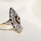 Installment 2/6 - Antique 1.75 ct old mine cut diamond navette ring