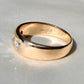 Vintage 0.38 ct old European cut diamond band ring