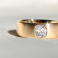 0.91 ct old mine cut diamond band ring