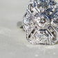 Antique Art déco 0.95 ct old European cut diamond ring