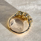 1.62 ct old mine and old European cut diamond three stone ring