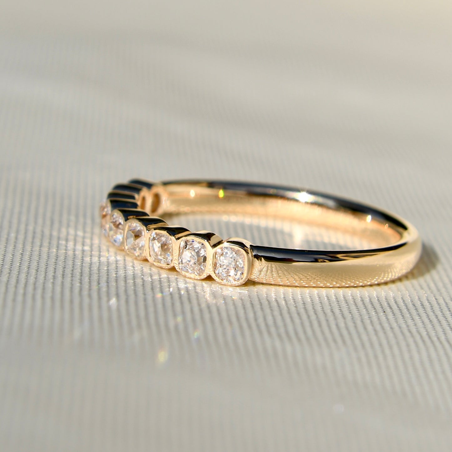 Installment 4/6 - 0.50 ct peruzzi cut diamond band ring