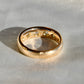 0.98ct old mine cut diamond five stone band ring