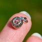1.28 ct old mine cut diamond tulip pendant