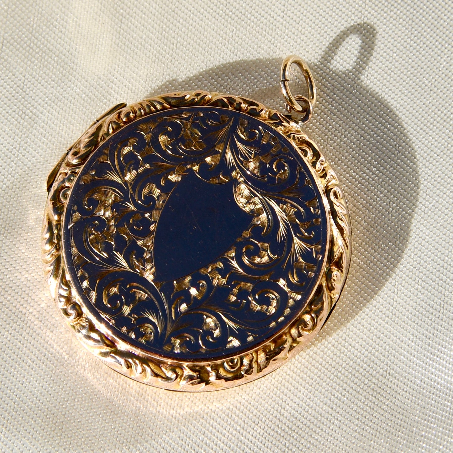 Antique Victorian engraved locket