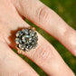 Antique 0.74 ct rose cut diamond cluster ring