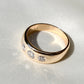 Vintage 0.38 ct old European cut diamond band ring