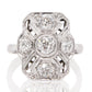 Antique Art déco 0.95 ct old European cut diamond ring