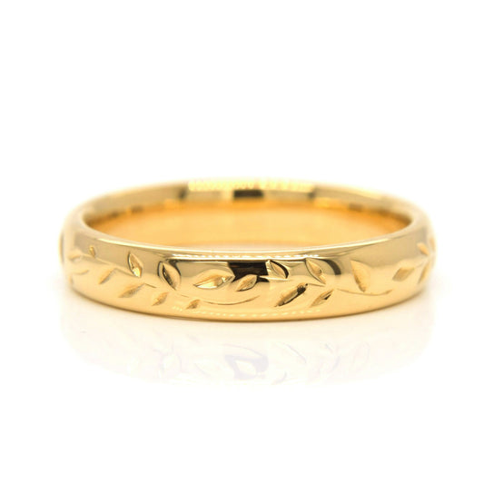 The hand-engraved band ring