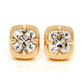 0.97 ct old mine cut diamond studs