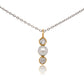 Antique pearl and 0.30 ct old mine cut diamond necklace