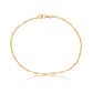 Vintage 8k yellow gold watch chain, 17.5"