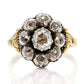 Antique 0.74 ct rose cut diamond cluster ring