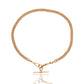 Antique 9k rose gold watch chain with a T-bar, 16"