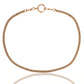 Antique 9k rose gold watch chain, 20.5"