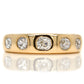 Installment 4/7 - 1.06 ct old mine cut diamond five stone band ring