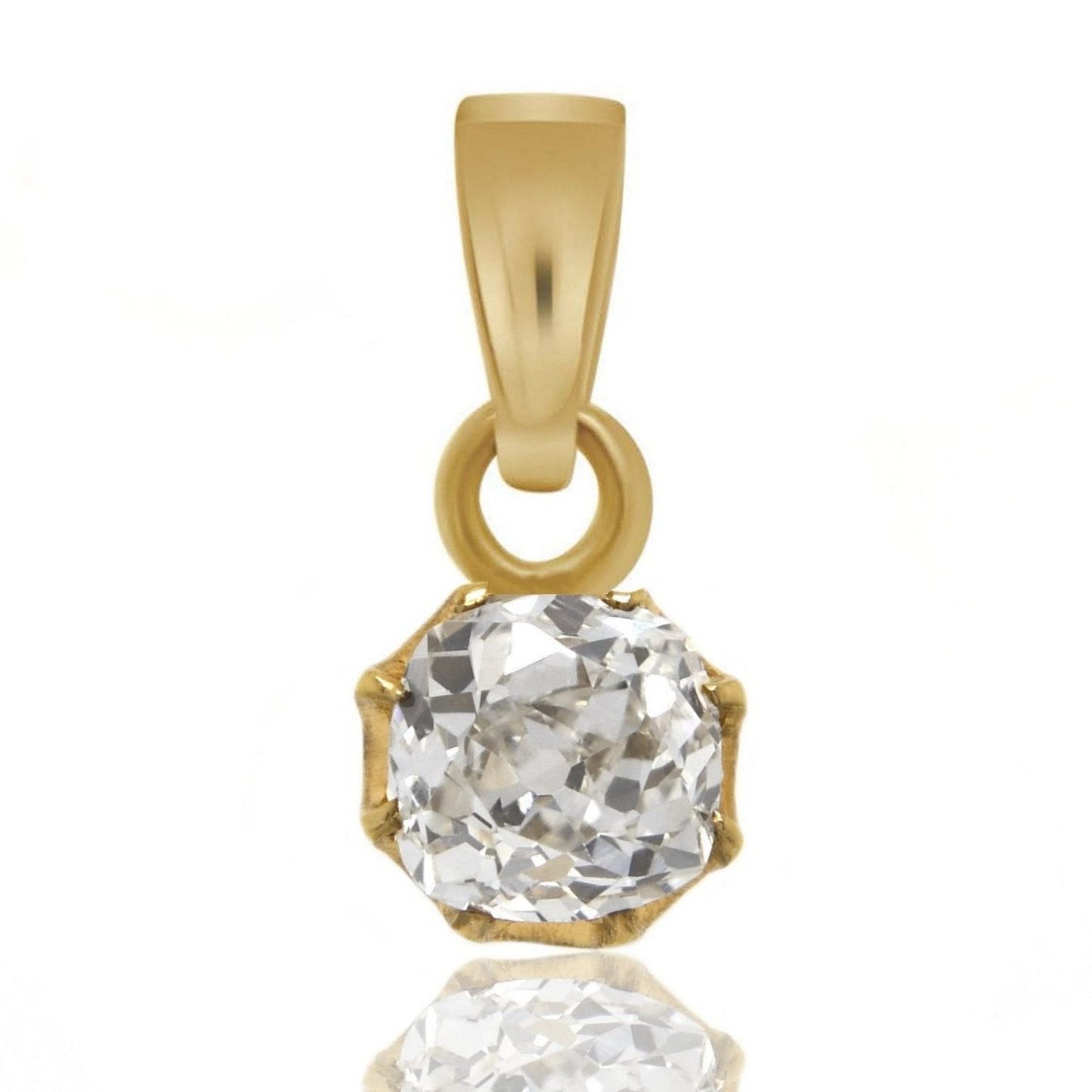 Installment 4/5 - 0.73 ct old mine cut diamond pendant