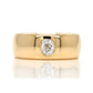 Installment 10/10 - 0.62 ct old mine cut diamond cigar band ring + size T