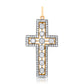 Antique 2.85 ct old mine and rose cut diamond cross pendant