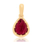 3.55 ct pear tourmaline pendant