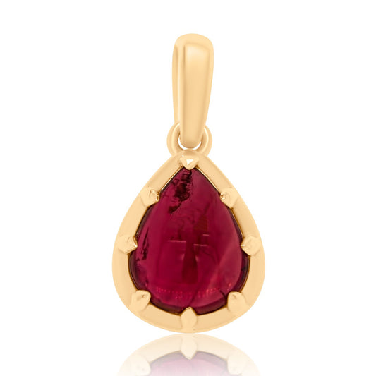 3.55 ct pear tourmaline pendant