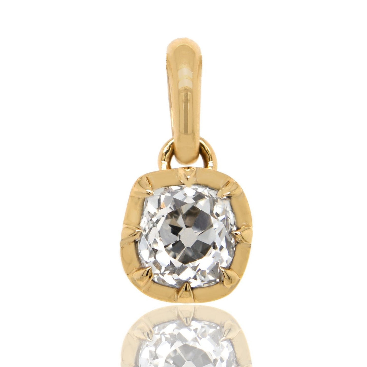 Installment 4/9 - 1.17 ct old mine cut diamond pendant