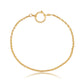 Antique 14k yellow gold watch chain, 13.5"