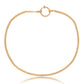 Antique 8k yellow gold watch chain, 17.7"