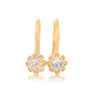 Antique 0.42 ct old mine cut diamond buttercup earrings