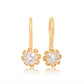 Antique 0.44 ct old mine cut diamond buttercup earrings