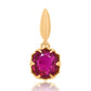 0.93 ct ruby tulip pendant