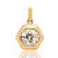 Installment 8/10 - 2.00 ct hexagonal old mine cut diamond pendant