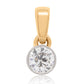 0.48 ct transitional cut diamond pendant